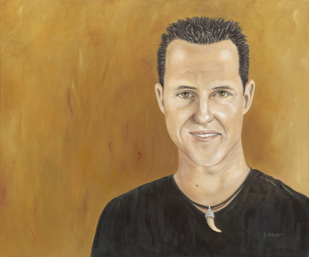 Jennifer Mason Michael Schumacher Portrait Painting